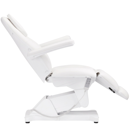Fotel kosmetyczny elektryczny Sillon Basic 3 siln. biały - 5
