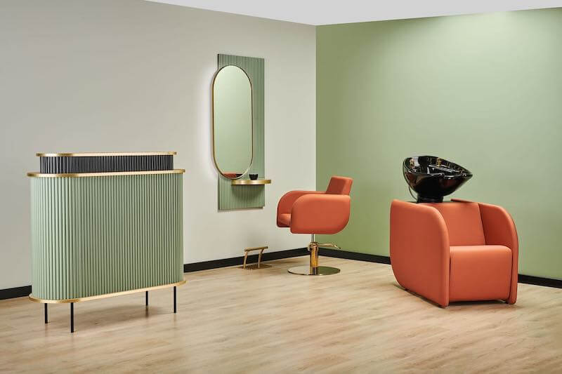 Salon fryzjerski - inspiracje z wykorzystaniem nietypowych kolorów